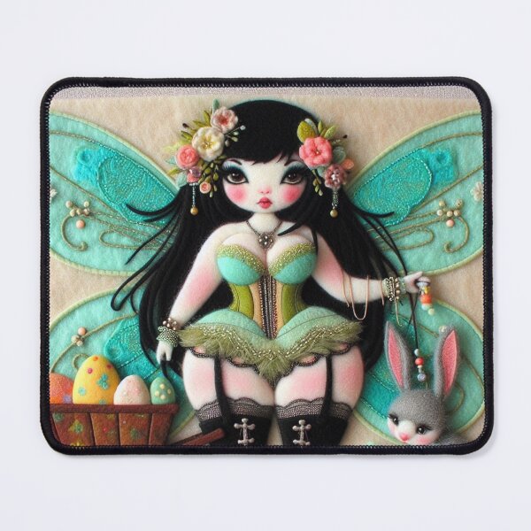 Item preview, Mint Burlesque Easter Fairy designed and sold by FairytalePress.
