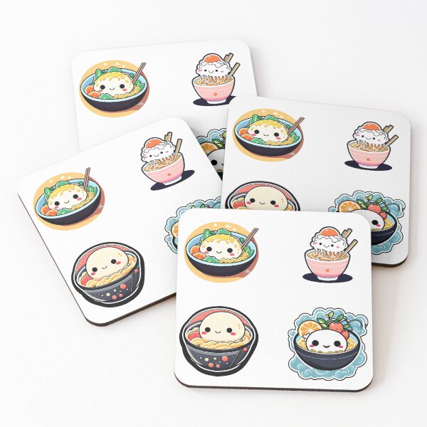 Item preview, Ramen Feast Chibi Stickers Set - Savor the Flavorful Journey! designed and sold by Alansil.