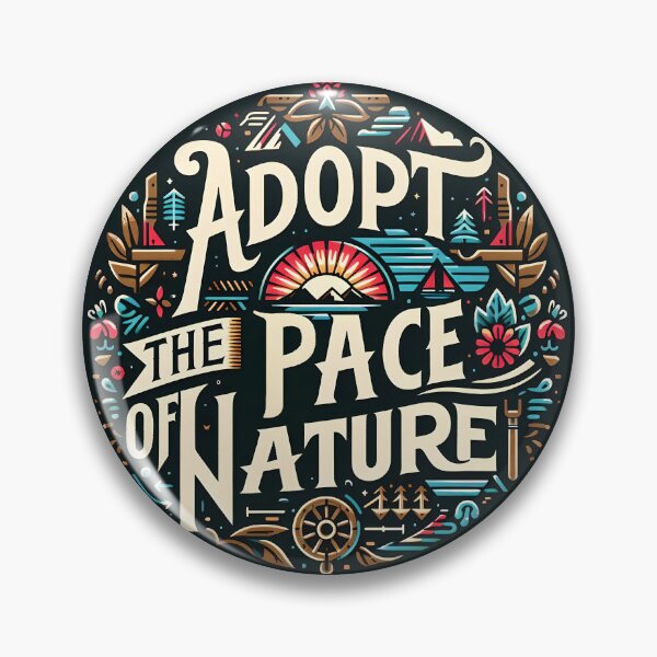 Item preview, Adopt the pace of nature, typography designed and sold by maxmaj.