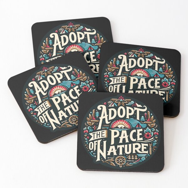 Item preview, Adopt the pace of nature, typography designed and sold by maxmaj.