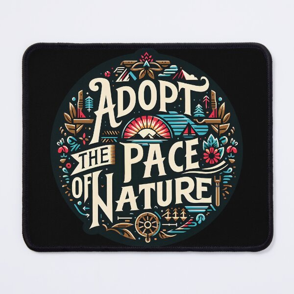 Item preview, Adopt the pace of nature, typography designed and sold by maxmaj.
