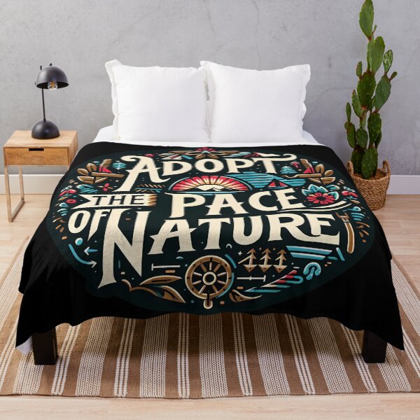 Item preview, Adopt the pace of nature, typography designed and sold by maxmaj.