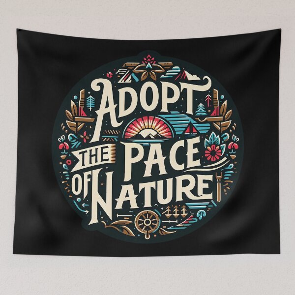 Item preview, Adopt the pace of nature, typography designed and sold by maxmaj.