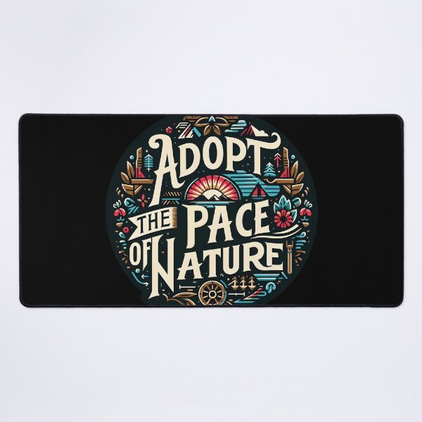 Item preview, Adopt the pace of nature, typography designed and sold by maxmaj.