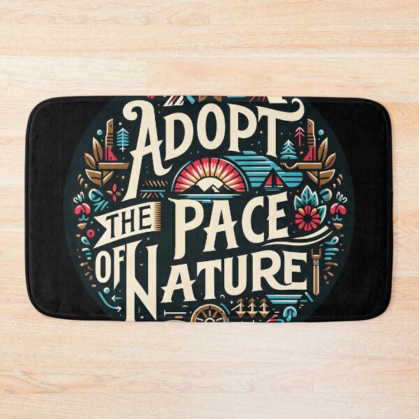 Item preview, Adopt the pace of nature, typography designed and sold by maxmaj.