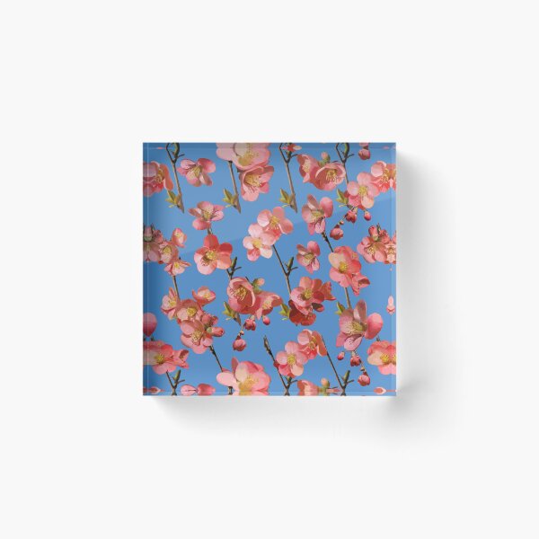 Item preview, Crabapple Blossoms 2024 on Deep Sky Blue Repeat 5748 designed and sold by Art in My Loft.