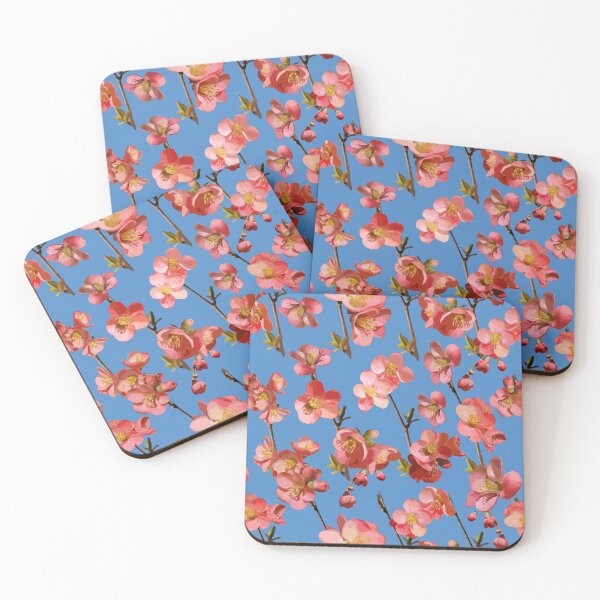 Item preview, Crabapple Blossoms 2024 on Deep Sky Blue Repeat 5748 designed and sold by Art in My Loft.