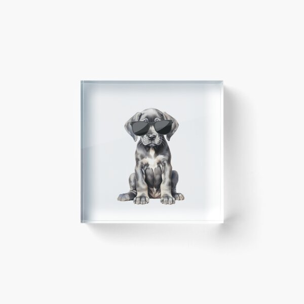 Item preview, Great Dane Puppy Wearing Sunglasses designed and sold by TheAnimalZ00.