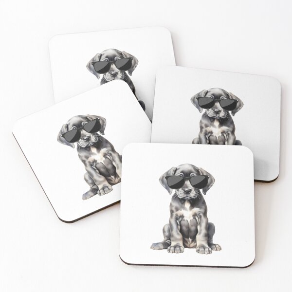 Item preview, Great Dane Puppy Wearing Sunglasses designed and sold by TheAnimalZ00.
