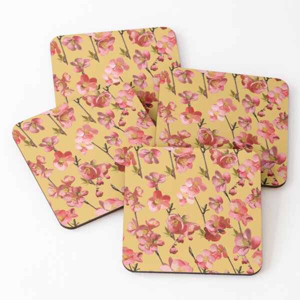Item preview, Crabapple Blossoms 2024 on Gold Repeat 5748 designed and sold by Art in My Loft.
