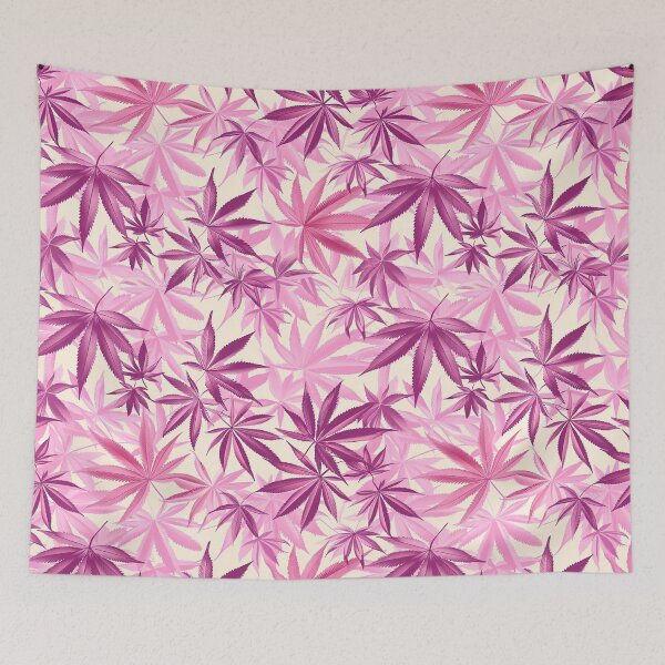 Item preview, Cannabis leaf pattern seamless digital arts designed and sold by Panom Suavichien.