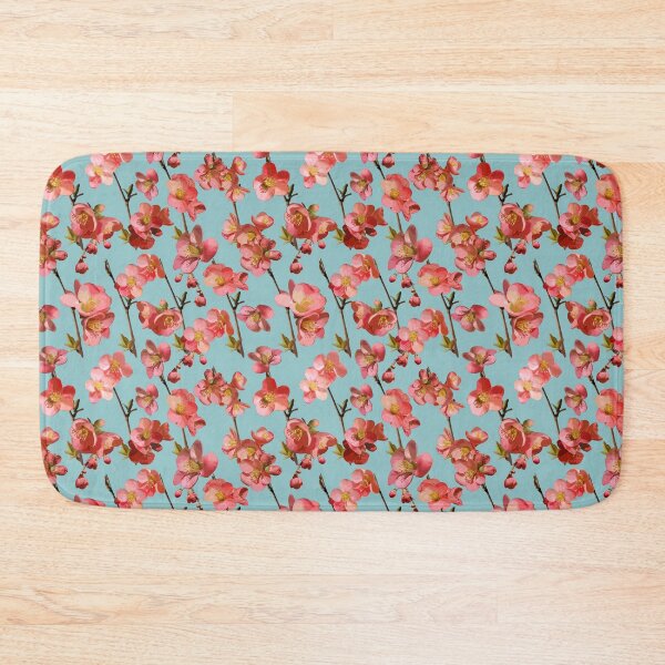 Item preview, Crabapple Blossoms 2024 on Soft Aqua Repeat 5748 designed and sold by Art in My Loft.