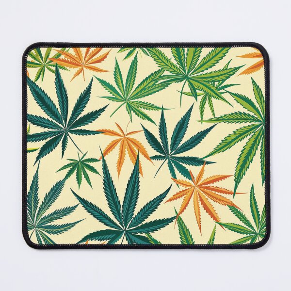 Item preview, Cannabis leaf pattern seamless digital arts designed and sold by Panom Suavichien.