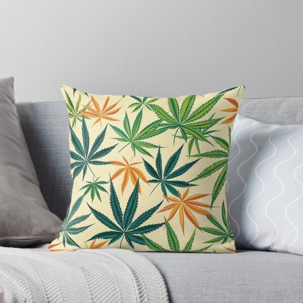 Item preview, Cannabis leaf pattern seamless digital arts designed and sold by Panom Suavichien.