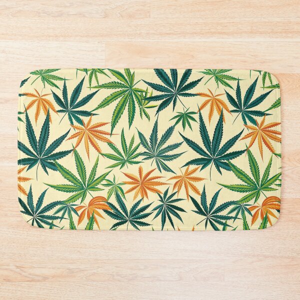 Item preview, Cannabis leaf pattern seamless digital arts designed and sold by Panom Suavichien.