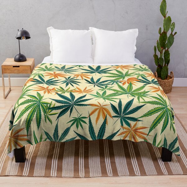 Item preview, Cannabis leaf pattern seamless digital arts designed and sold by Panom Suavichien.