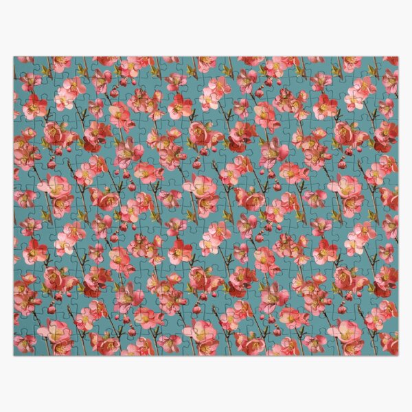 Item preview, Crabapple Blossoms 2024 on Medium Aqua Repeat 5748 designed and sold by Art in My Loft.