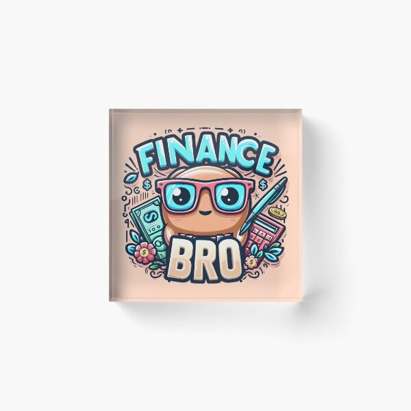 Item preview, Finance Bro, typography,PUN designed and sold by maxmaj.