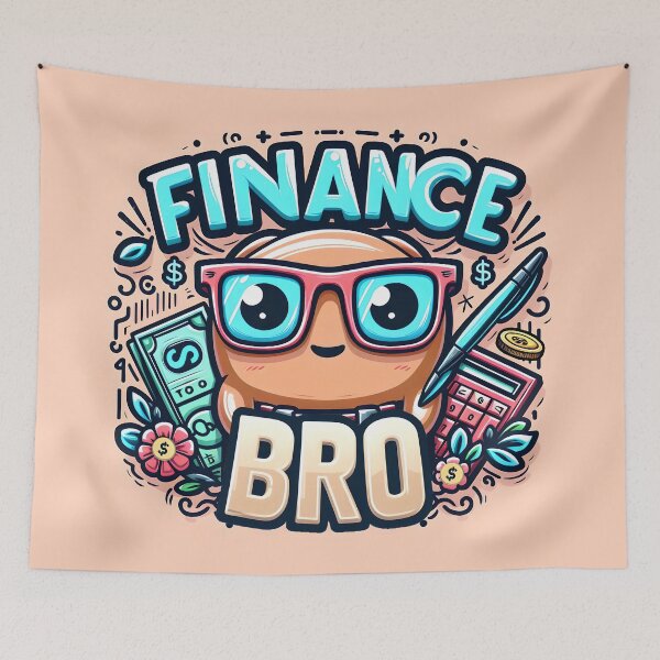 Item preview, Finance Bro, typography,PUN designed and sold by maxmaj.