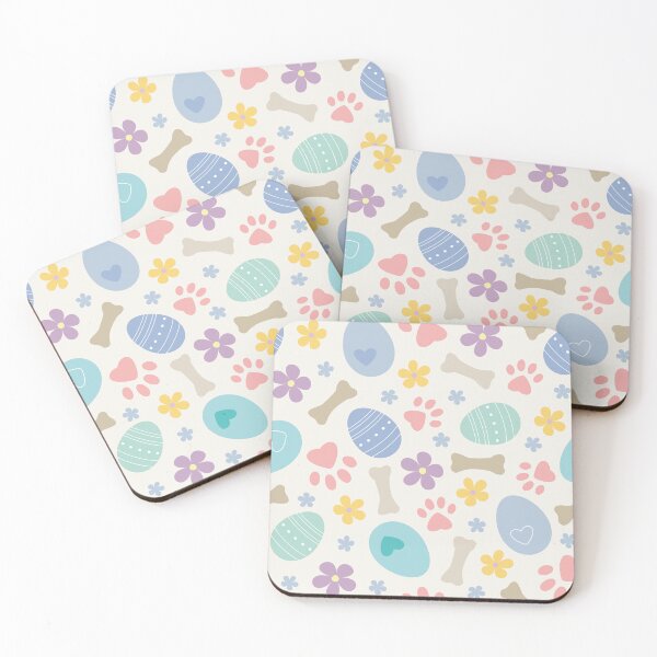 Item preview, Cute Pastel Easter Eggs Paws Dog Lover Pattern designed and sold by edrawings38.
