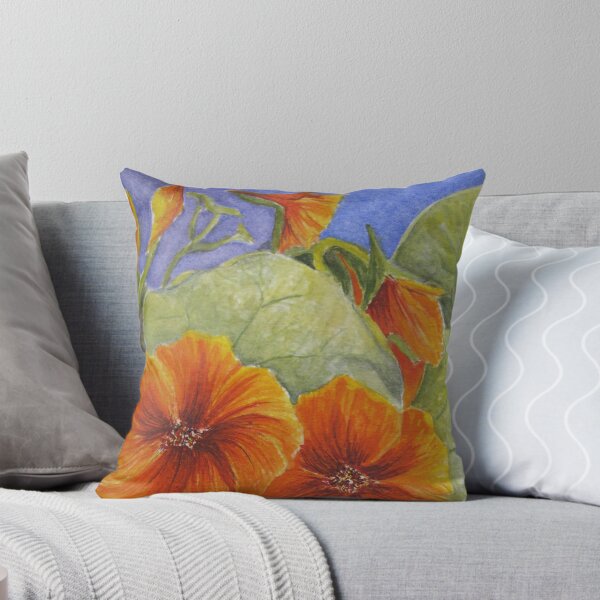 Item preview, Nasturtiums 3 Watercolour Painting designed and sold by Heatherian.