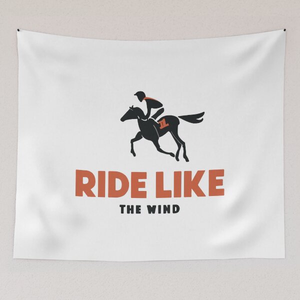 Item preview, Ride Like the Wind - Horse Racing Silhouette designed and sold by NiftyWrx.