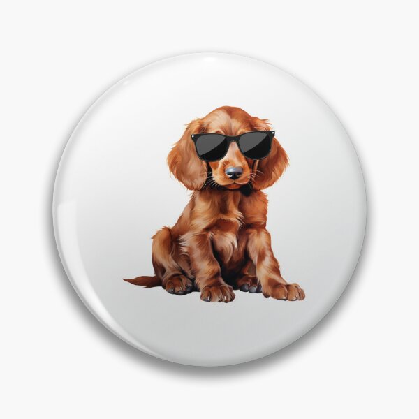 Item preview, Irish Setter Puppy Wearing Sunglasses designed and sold by TheAnimalZ00.