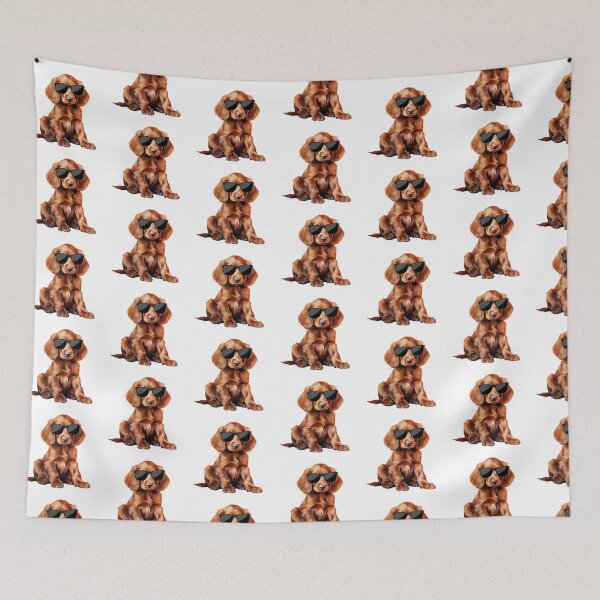 Item preview, Irish Setter Puppy Wearing Sunglasses designed and sold by TheAnimalZ00.