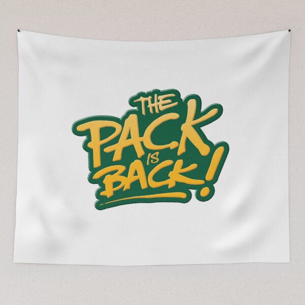 Item preview, The pack is Back Green bay football designed and sold by Pixelmatrix.