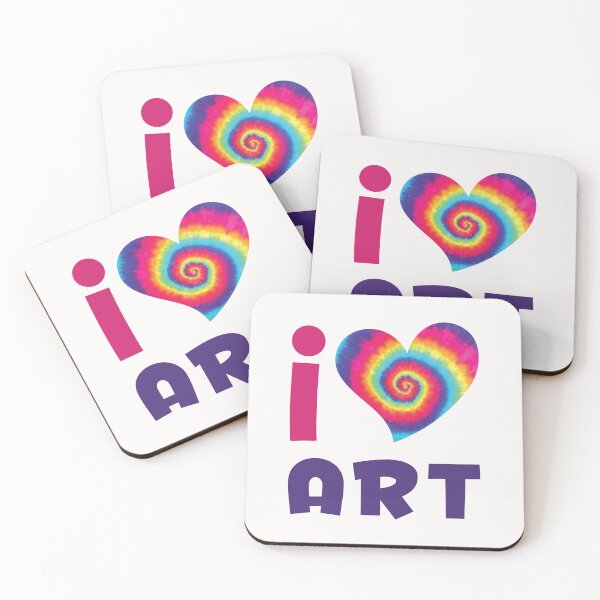Item preview, I Love Art Tie Dye Heart Aesthetic designed and sold by jaygo.