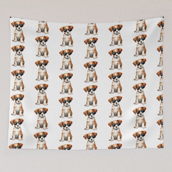 Item preview, Jack Russell Terrier Puppy Wearing Sunglasses designed and sold by TheAnimalZ00.