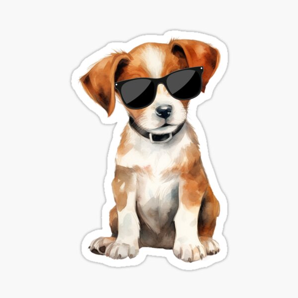 Item preview, Jack Russell Terrier Puppy Wearing Sunglasses designed and sold by TheAnimalZ00.