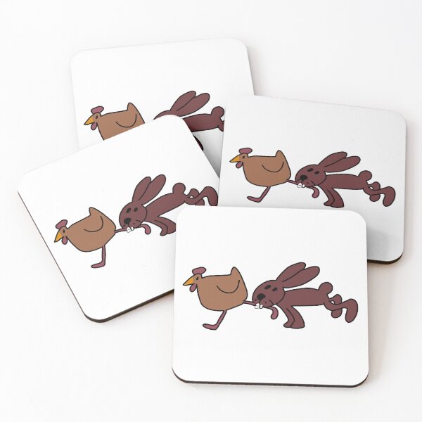 Item preview, Rabbit and chicken  designed and sold by Eolithic.