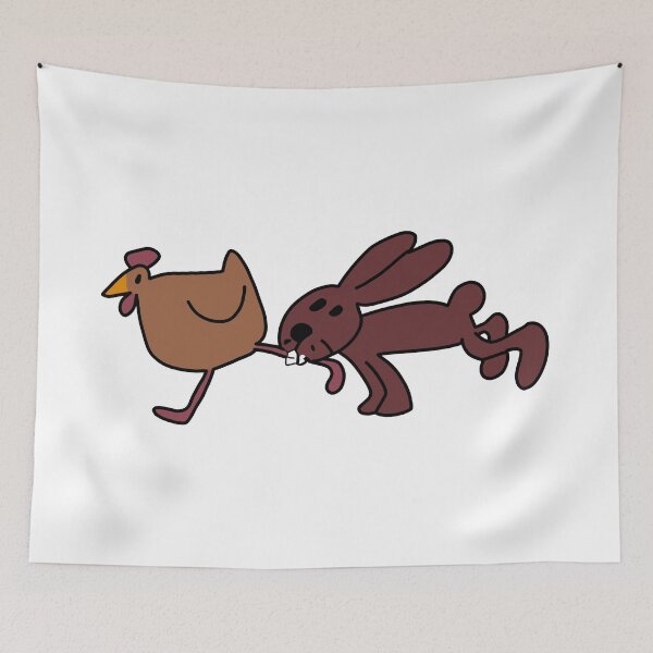 Item preview, Rabbit and chicken  designed and sold by Eolithic.