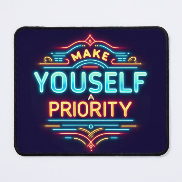 Item preview, Make Yourself a Priority, typography, retro designed and sold by maxmaj.