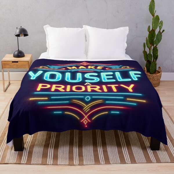 Item preview, Make Yourself a Priority, typography, retro designed and sold by maxmaj.