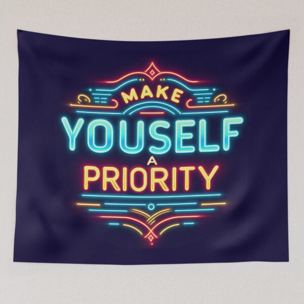 Item preview, Make Yourself a Priority, typography, retro designed and sold by maxmaj.