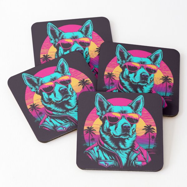 Item preview, Dog with glasses the fashion guru who inspires other dogs to embrace their individuality and express their unique style, with confidence and elegance in every step designed and sold by Pulsant  Paintings.