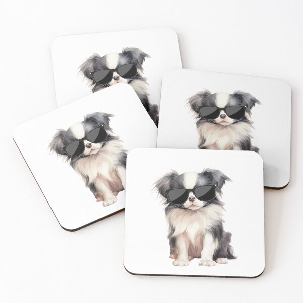 Item preview, Japanese Chin Puppy Wearing Sunglasses designed and sold by TheAnimalZ00.