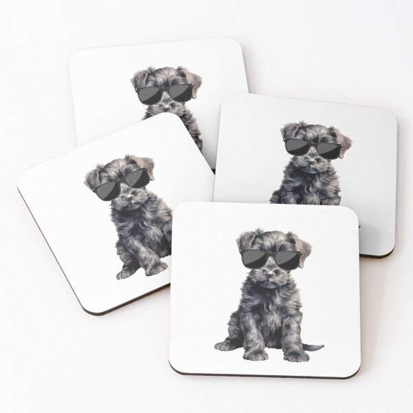 Item preview, Kerry Blue Terrier Puppy Wearing Sunglasses designed and sold by TheAnimalZ00.