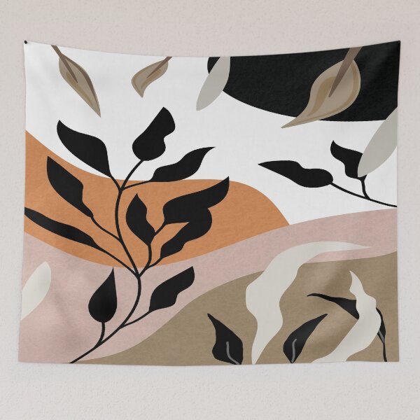 Item preview, Abstract home decorating minimalist flower line art wall poster designed and sold by jayne0524.