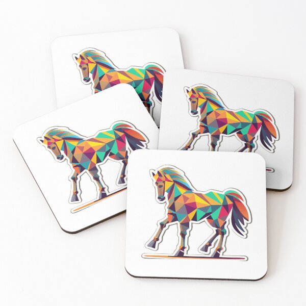 Item preview, Abstract Geometric Horse in Motion designed and sold by NiftyWrx.