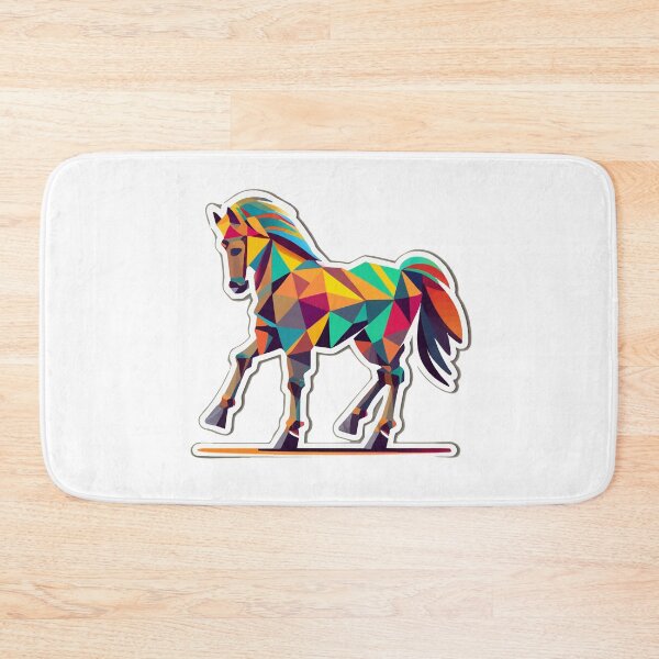 Item preview, Abstract Geometric Horse in Motion designed and sold by NiftyWrx.