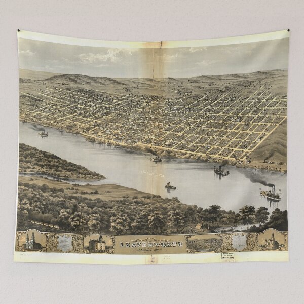 Item preview, Leavenworth, Kansas (1869) designed and sold by allhistory.