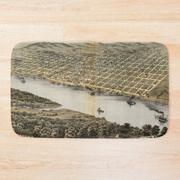 Item preview, Leavenworth, Kansas (1869) designed and sold by allhistory.