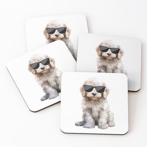 Item preview, Komondor Puppy Wearing Sunglasses designed and sold by TheAnimalZ00.