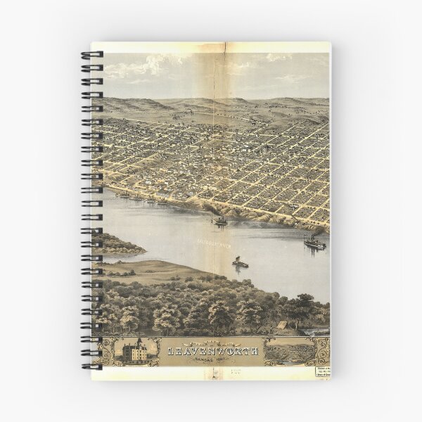 Item preview, Leavenworth, Kansas (1869) designed and sold by allhistory.