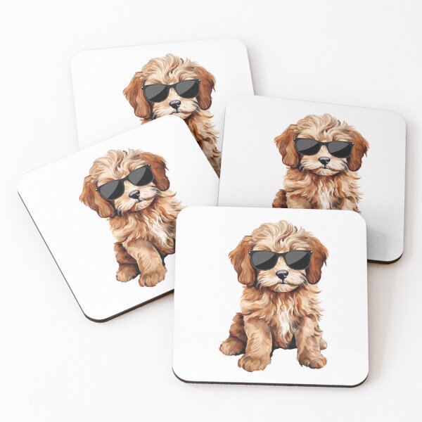 Item preview, Labradoodle Puppy Wearing Sunglasses designed and sold by TheAnimalZ00.