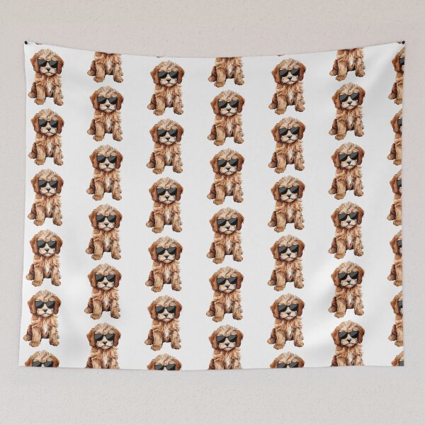 Item preview, Labradoodle Puppy Wearing Sunglasses designed and sold by TheAnimalZ00.