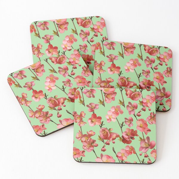 Item preview, Crabapple Blossoms 2024 on Soft Green Repeat 5748 designed and sold by Art in My Loft.